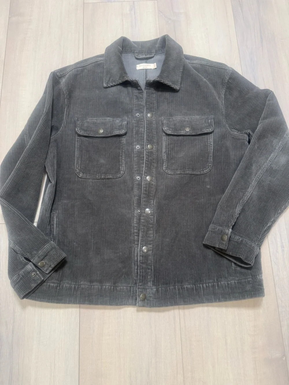 All Saints Men's Corduroy Shirt Jacket - Olive Gray